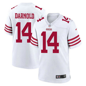 Nike San Francisco 49ers #14 Sam Darnold White Vapor Untouchable Authentic Stitched NFL Jerseys