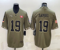 Nike San Francisco 49ers #19 Deebo Samuel 2022 Salute To Service Authentic Stitched NFL jersey