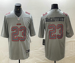 Nike San Francisco 49ers #23 Christian McCaffrey Grey Atmosphere Fashion Authentic Stitched NFL Jerseys