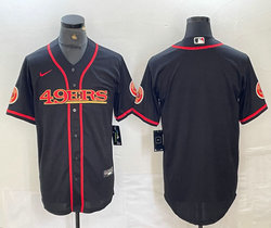 Nike San Francisco 49ers Blank Black Joint adults 2(II) Authentic Stitched baseball jersey