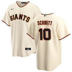 Nike San Francisco Giants #10 Casey Schmitt Cream Game Authentic Stitched MLB Jersey