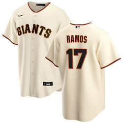 Nike San Francisco Giants #17 Heliot Ramos Cream Game Authentic Stitched MLB Jersey