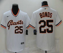 Nike San Francisco Giants #25 Barry Bonds White pullover Authentic stitched MLB jersey
