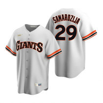Nike San Francisco Giants #29 Jeff Samardzija White Cooperstown Collection Game Authentic Stitched MLB Jersey