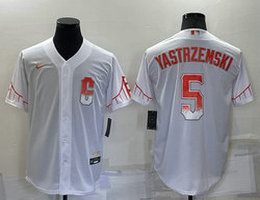 Nike San Francisco Giants #5 Mike Yastrzemski White City 2022 Game Authentic stitched MLB jersey