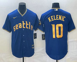 Nike Seattle Mariners #10 Jarred Kelenic 2023 City Game Authentic Stitched MLB jersey