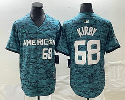 Nike Seattle Mariners #68 George Kirby Teal 2023 All-Star Stitched Baseball Jersey