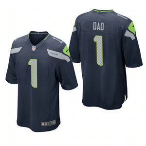 Nike Seattle Seahawks #1 Dad Blue 2021 Fathers Day Authentic Stitched NFL Jersey