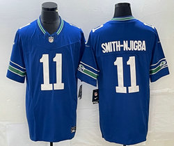 Nike Seattle Seahawks #11 Jaxon Smith-Njigba Blue 2023 F.U.S.E. Vapor Untouchable Stitched Football Jersey