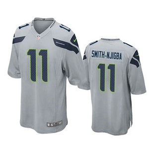 Nike Seattle Seahawks #11 Jaxon Smith-Njigba Gray Vapor Untouchable Authentic Stitched NFL Jersey