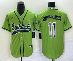 Nike Seattle Seahawks #11 Jaxon Smith-Njigba Green Joint Adults baseball jersey