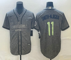 Nike Seattle Seahawks #11 Jaxon Smith-Njigba Hemp grey Joint Adults baseball jersey