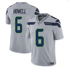 Nike Seattle Seahawks #6 Sam Howell Grey Vapor Untouchable Authentic Stitched NFL Jersey