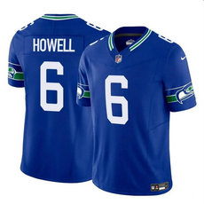 Nike Seattle Seahawks #6 Sam Howell Throwback Authentic Stitched NFL Jersey