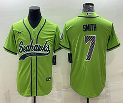 Nike Seattle Seahawks #7 Geno Smith Green Joint Authentic Stitched baseball jersey