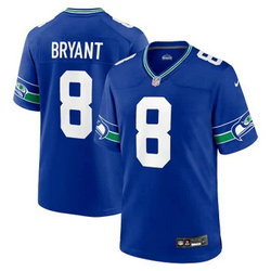 Nike Seattle Seahawks #8 Coby Bryant Blue Throwback Vapor Untouchable Authentic Stitched NFL Jersey.webp