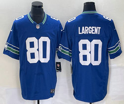 Nike Seattle Seahawks #80 Steve Largent Blue 2023 F.U.S.E. Vapor Untouchable Stitched Football Jersey