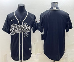 Nike Seattle Seahawks Blank Black Reflective team logo Authentic Stitched baseball jersey
