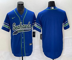 Nike Seattle Seahawks Blue Joint 2(II) Authentic Stitched baseball jersey