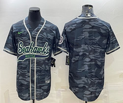 Nike Seattle Seahawks Grey Camo Joint Authentic Stitched baseball jersey