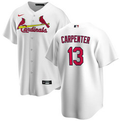 Nike St. Louis Cardinals #13 Matt Carpenter White Game Authentic Stitched MLB Jersey