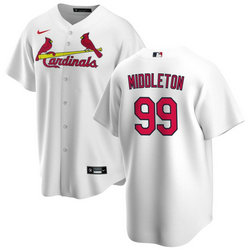 Nike St. Louis Cardinals #99 Keynan Middleton White Game Authentic Stitched MLB Jersey