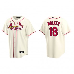 Nike St.Louis Cardinals #18 Jordan Walker Cream Game Authentic Stitched MLB Jersey