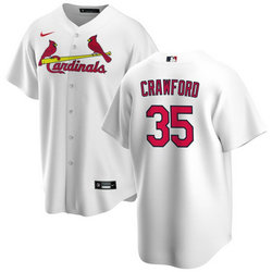 Nike St.Louis Cardinals #35 Brandon Crawford White Game Authentic stitched MLB jersey