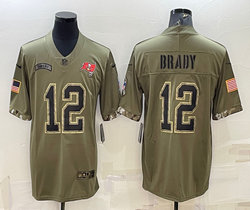 Nike Tampa Bay Buccaneers #12 Tom Brady 2022 Salute To Service Authentic Stitched NFL jersey
