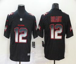 Nike Tampa Bay Buccaneers #12 Tom Brady Black Smoke Fashion Vapor Untouchable Authentic Stitched NFL jersey