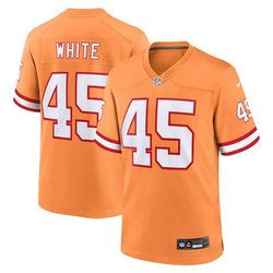 Nike Tampa Bay Buccaneers #45 Devin White Yellow Throwback Vapor Untouchable Authentic Stitched NFL Jersey.webp