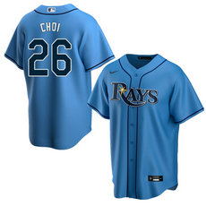 Nike Tampa Bay Rays #26 Ji-Man Choi Light Blue Game Authentic Stitched MLB Jersey