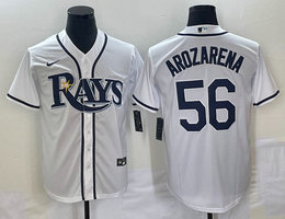Nike Tampa Bay Rays #56 Randy Arozarena White Game Authentic stitched MLB jersey