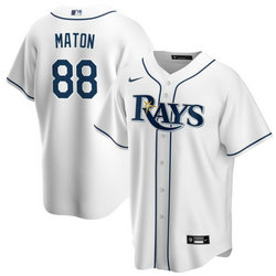 Nike Tampa Bay Rays #88 Phil Maton White Game Authentic Stitched MLB Jersey