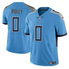 Nike Tennessee Titans #0 Calvin Ridley Blue Vapor Untouchable Authentic Stitched NFL Jersey