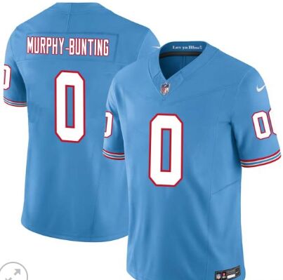 Nike Tennessee Titans #0 Sean Murphy-Bunting Light Blue 2023 F.U.S.E. Authentic Stitched NFL Jersey