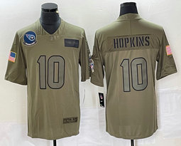 Nike Tennessee Titans #10 DeAndre Hopkins 2022 Salute To Service Authentic Stitched NFL jersey