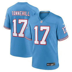 Nike Tennessee Titans #17 Ryan Tannehill Light Blue Throwback Stitched Jersey.jpg