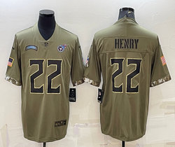 Nike Tennessee Titans #22 Derrick Henry 2022 Salute To Service Authentic Stitched NFL jersey