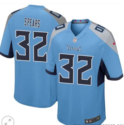 Nike Tennessee Titans #32 Tyjae Spears Light Blue Vapor Untouchable Authentic Stitched NFL Jersey