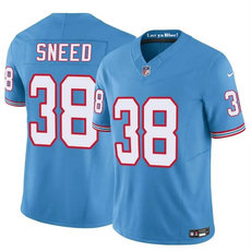 Nike Tennessee Titans #38 L'Jarius Sneed Blue Throwback Authentic Stitched NFL Jersey