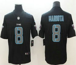 Nike Tennessee Titans #8 Marcus Mariota Black Impact Vapor Untouchable Authentic Stitched NFL jersey