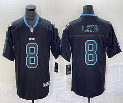 Nike Tennessee Titans #8 Will Levis Black Classics Stitched Football Jersey