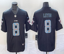 Nike Tennessee Titans #8 Will Levis Black Impact Stitched Football Jersey