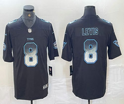 Nike Tennessee Titans #8 Will Levis Black fireworks Stitched Football Jersey