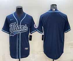 Nike Tennessee Titans Blue Joint Adults Authentic Stitched baseball jersey