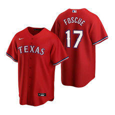 Nike Texas Rangers #17 Justin Foscue Red Game 2020 MLB Draft Jersey