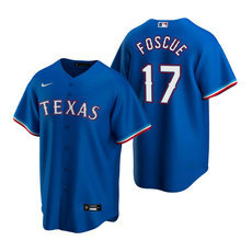 Nike Texas Rangers #17 Justin Foscue Royal Game 2020 MLB Draft Jersey