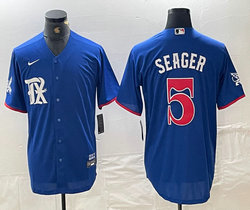 Nike Texas Rangers #5 Corey Seager City Game Authentic Stitched MLB Jersey