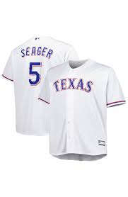 Nike Texas Rangers #5 Corey Seager White Texas in front Authentic Stitched MLB Jersey